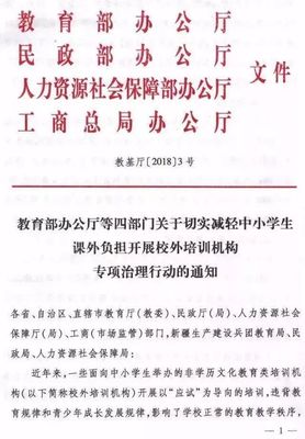 重拳治理校外培训 解读教育部等四部门专项通知